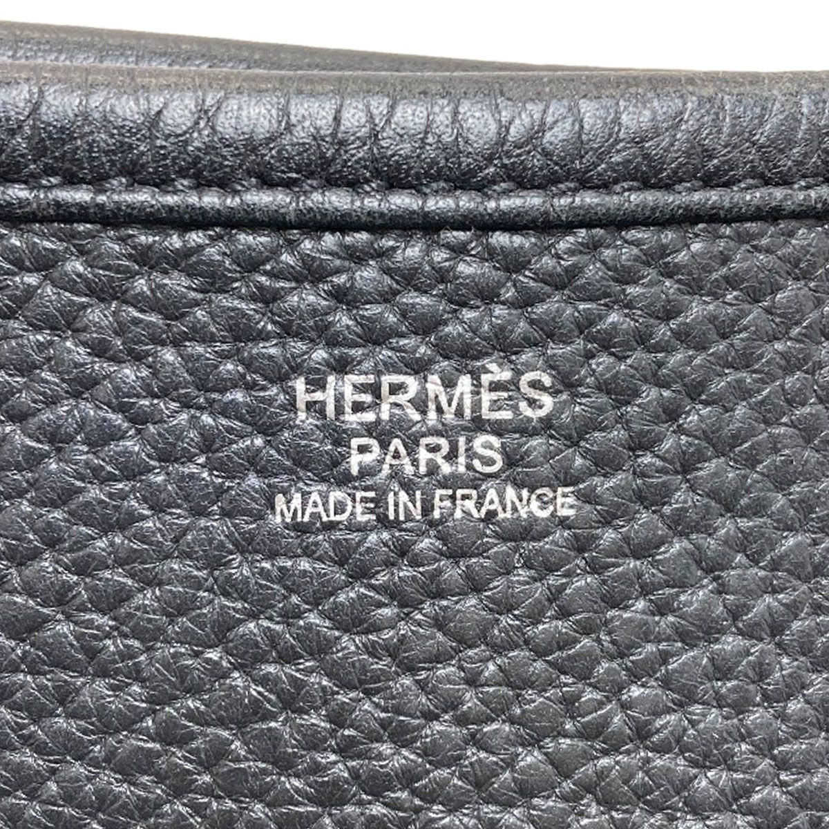 Hermes Evelyne 3 GM Silver Shoulder Bag Taurillon