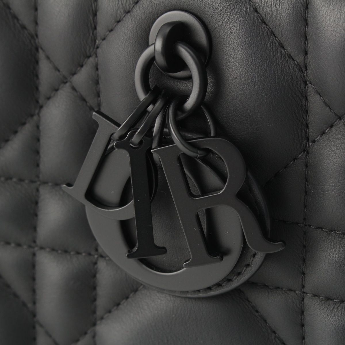 Dior Leather Micro Cannage Book Tote So Black Small