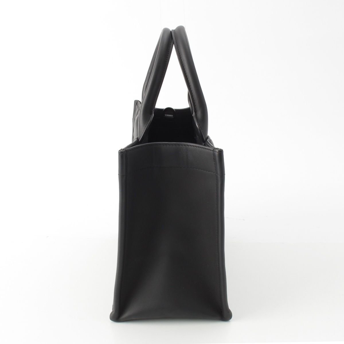 Dior Leather Micro Cannage Book Tote So Black Small