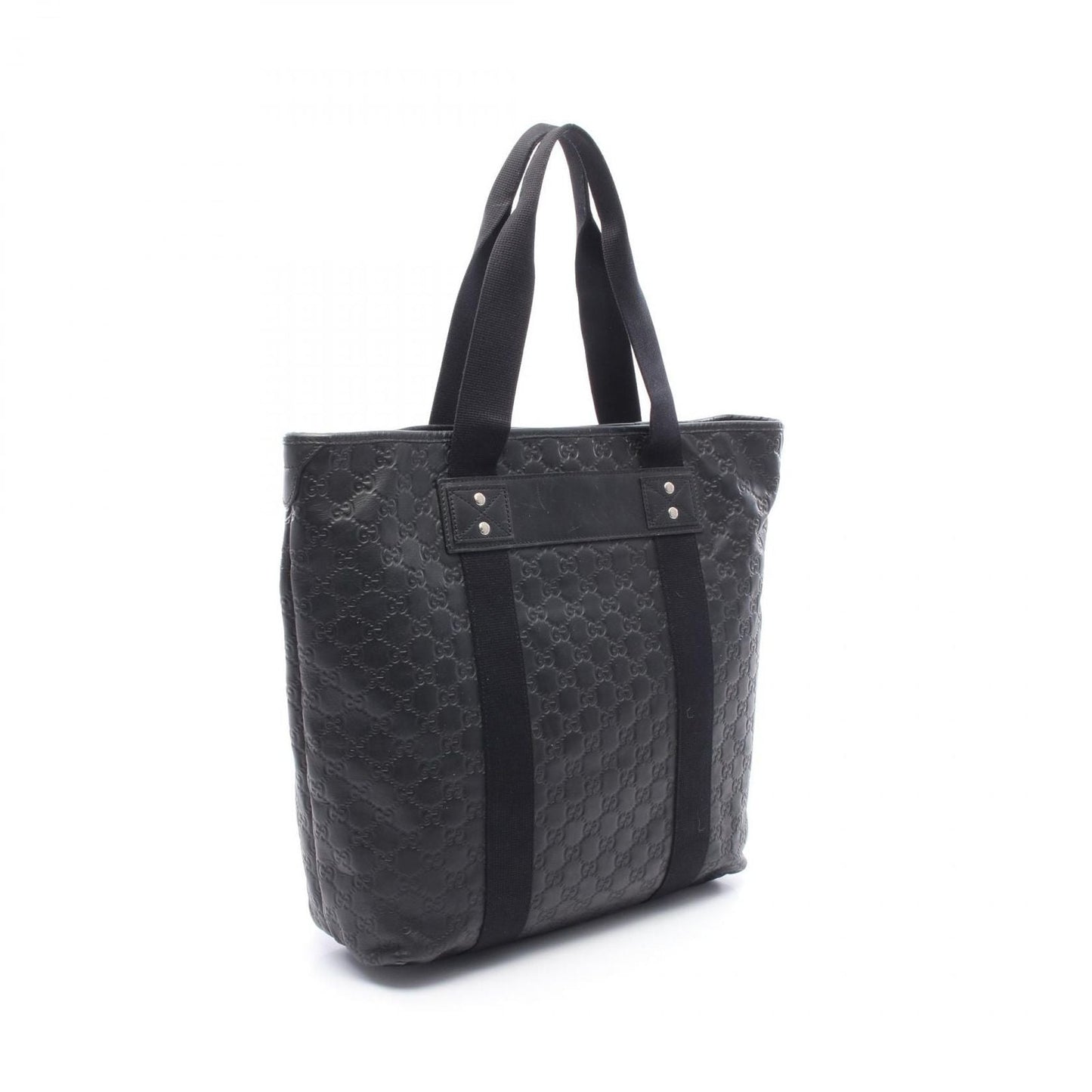 Gucci Tote Guccissima Sherry Line Black Leather