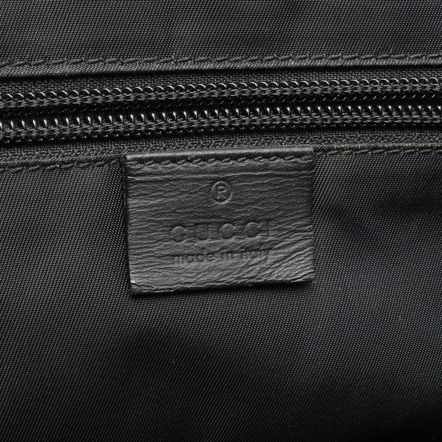 Gucci Tote Guccissima Sherry Line Black Leather