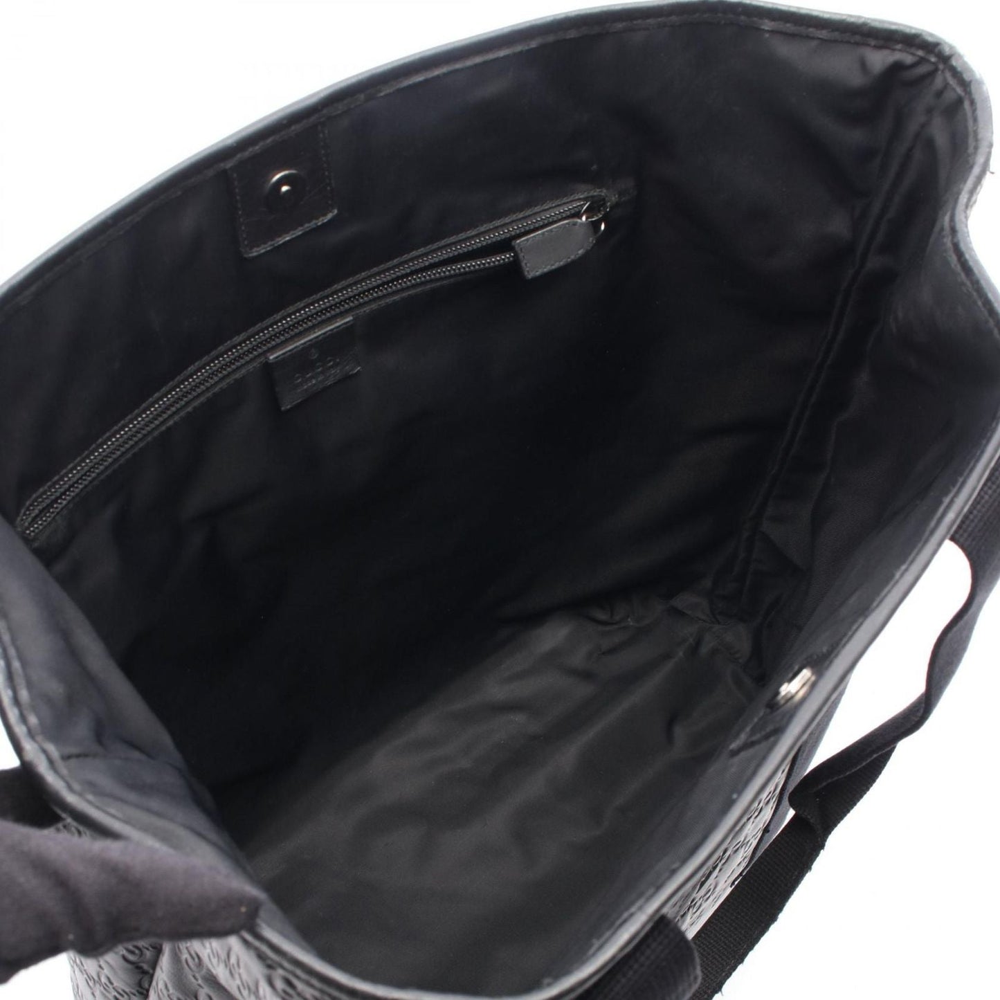 Gucci Tote Guccissima Sherry Line Black Leather