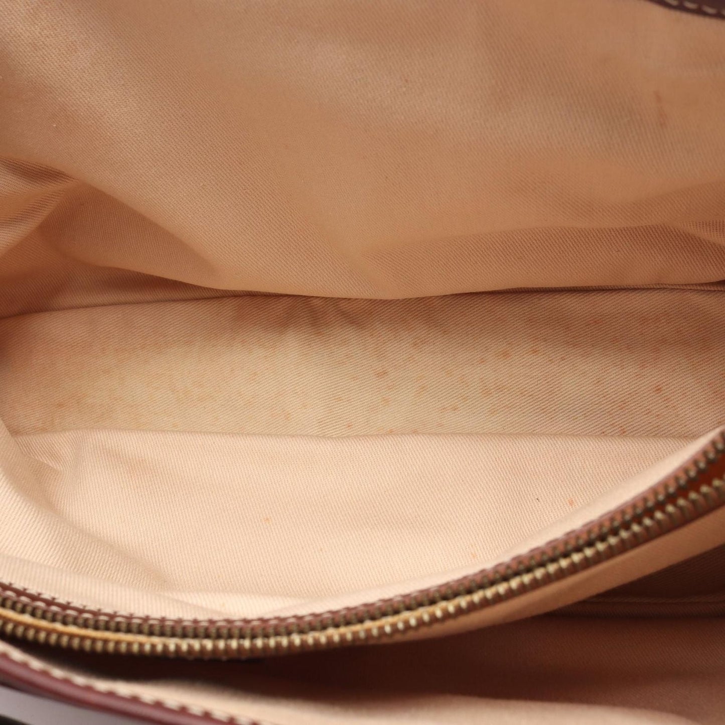 Celine Handbag Boogie Bag Beige Bordeaux Canvas Leather