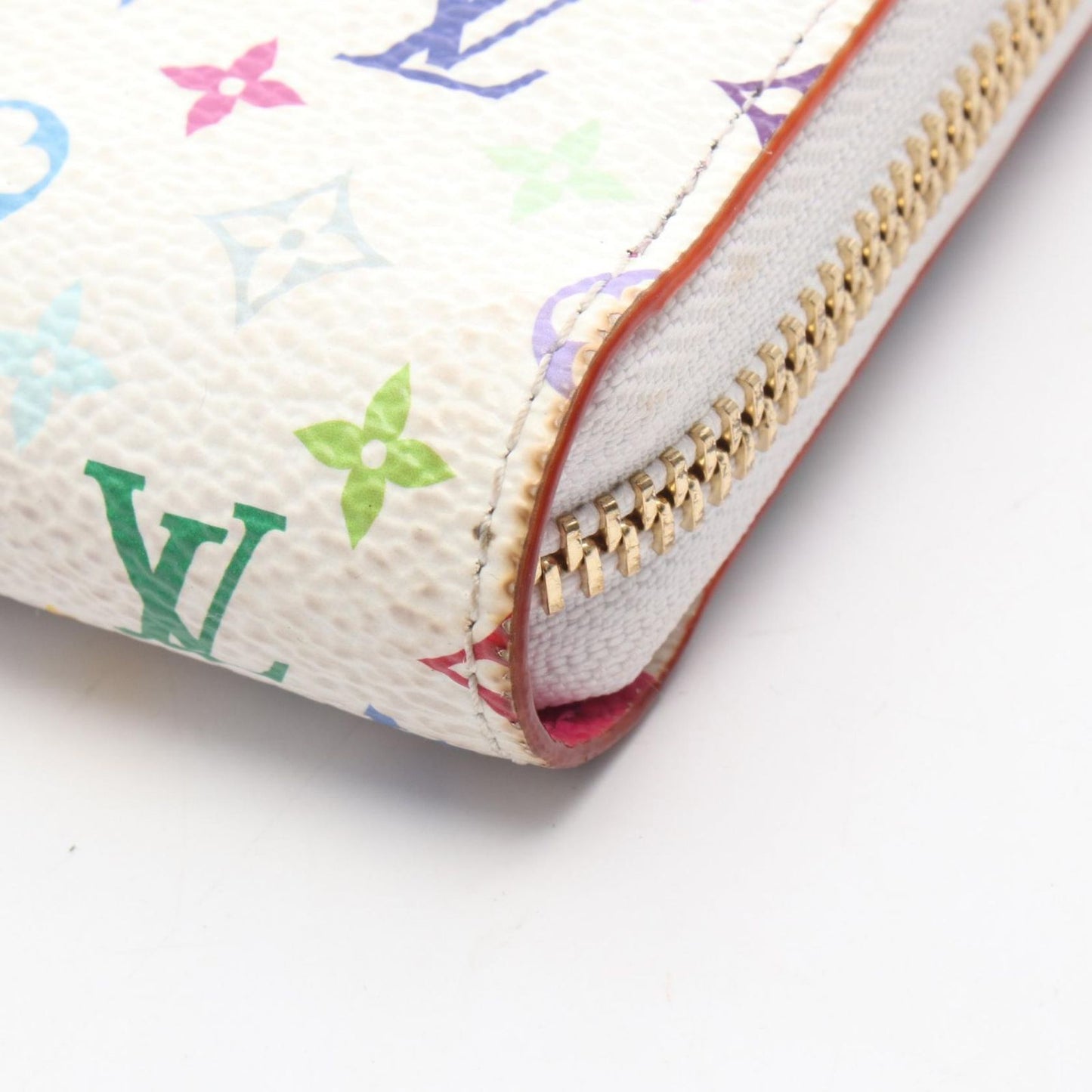 Louis Vuitton Round Wallet LV TM Zippy Blanc Canvas