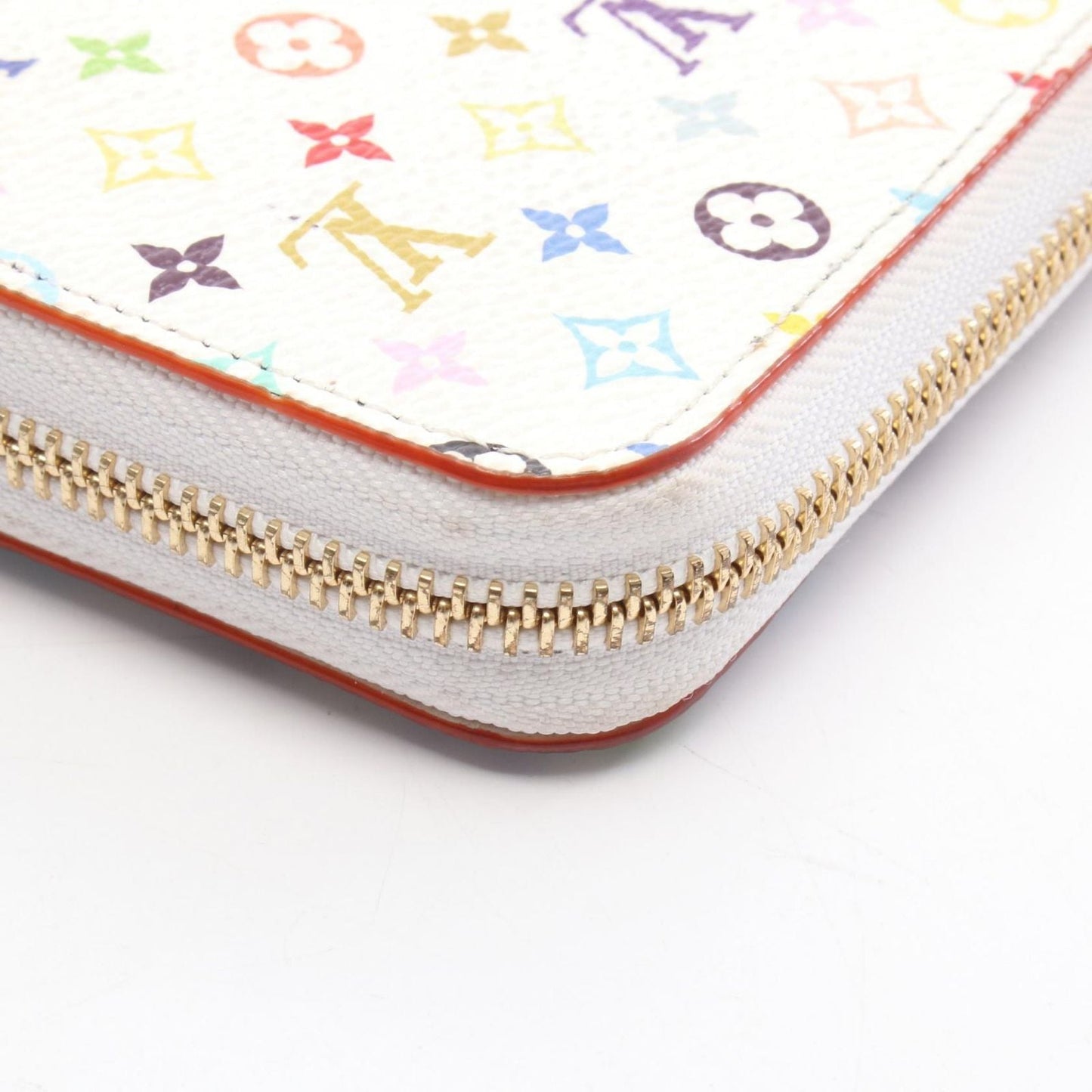 Louis Vuitton Round Wallet LV TM Zippy Blanc Canvas