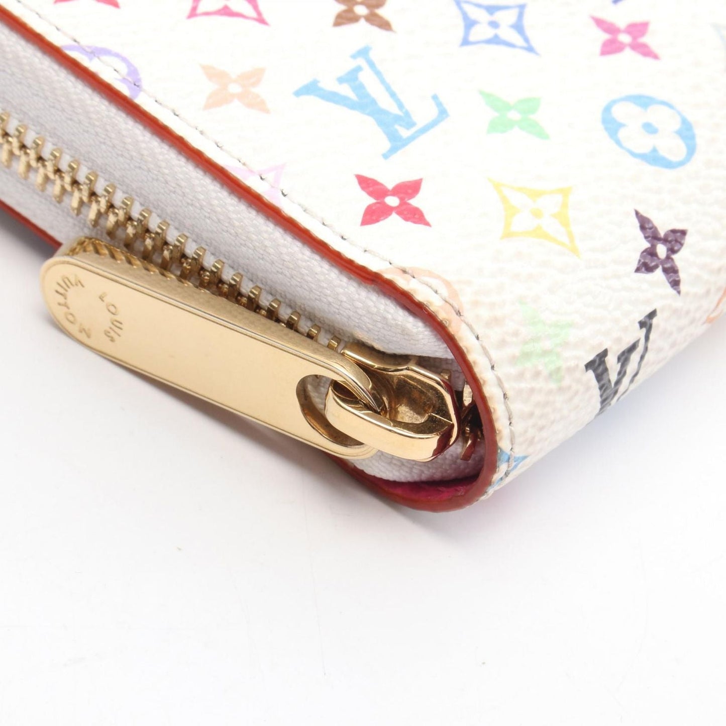 Louis Vuitton Round Wallet LV TM Zippy Blanc Canvas