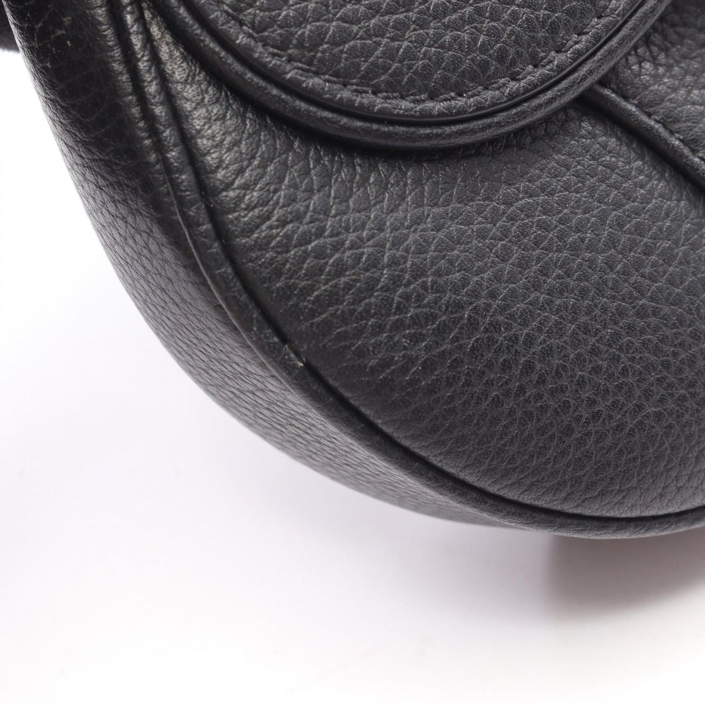 Dior Shoulder Bag Saddle Black Leather