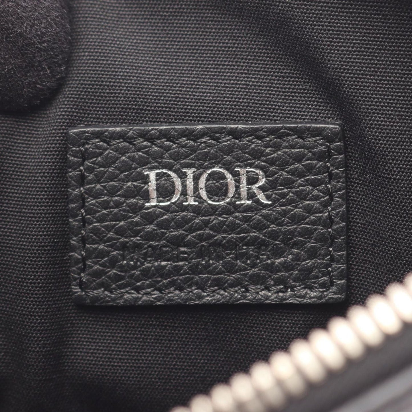 Dior Shoulder Bag Saddle Black Leather