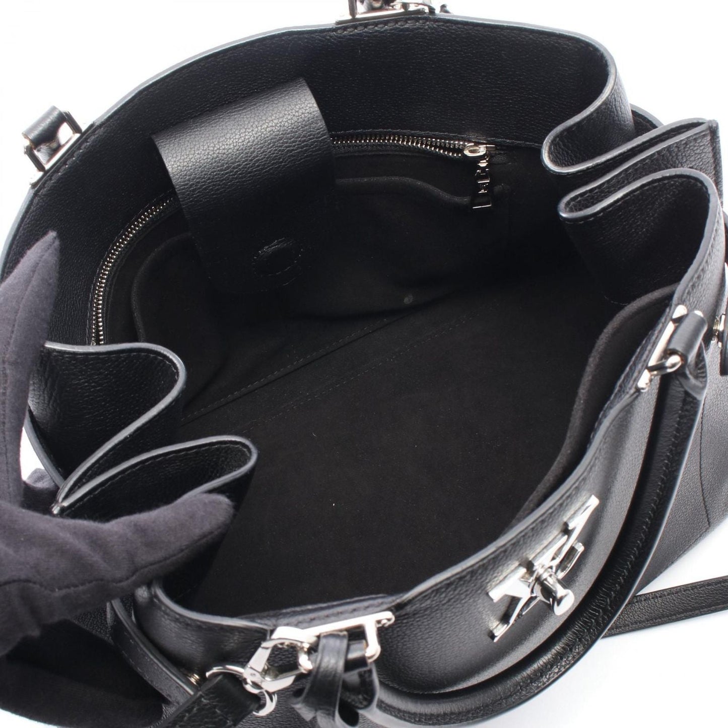 Louis Vuitton Handbag Lockme 2-Way Noir Leather