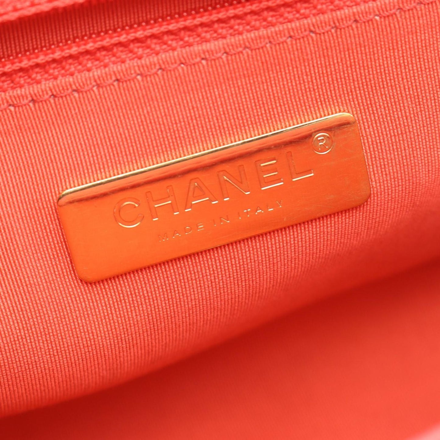Chanel Shoulder Bag Quilted Red Pink Lambskin Bicolor Chain