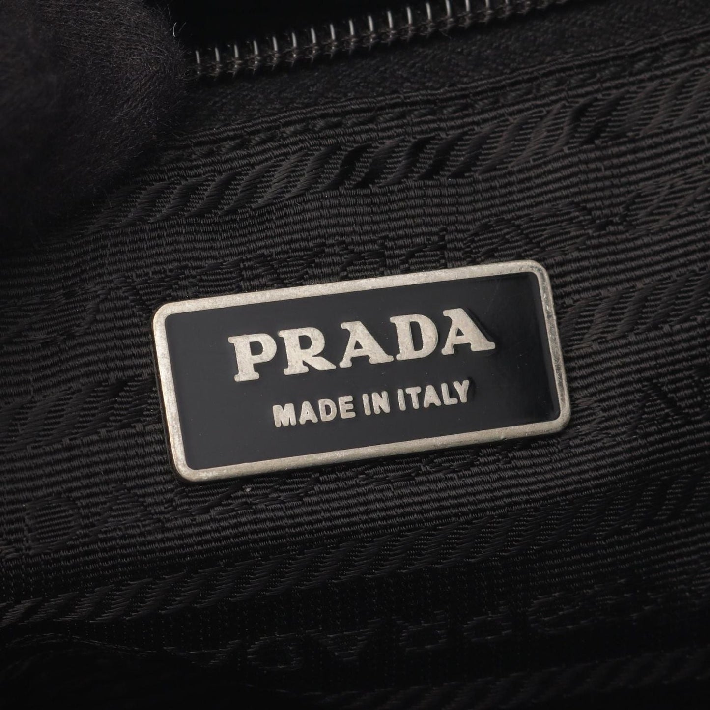 Prada Shoulder Bag Viaggio Black Nylon Saffiano Leather Triangle Logo Messenger