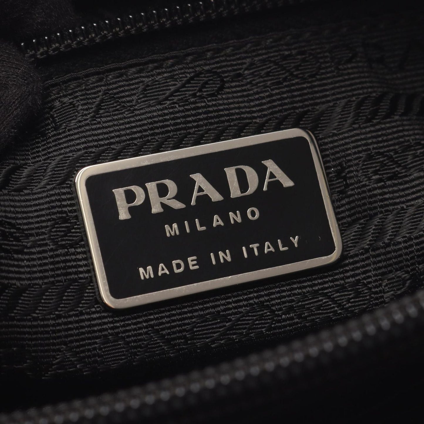 Prada Shoulder Bag Tessuto City Black Nylon Triangle Logo Hand