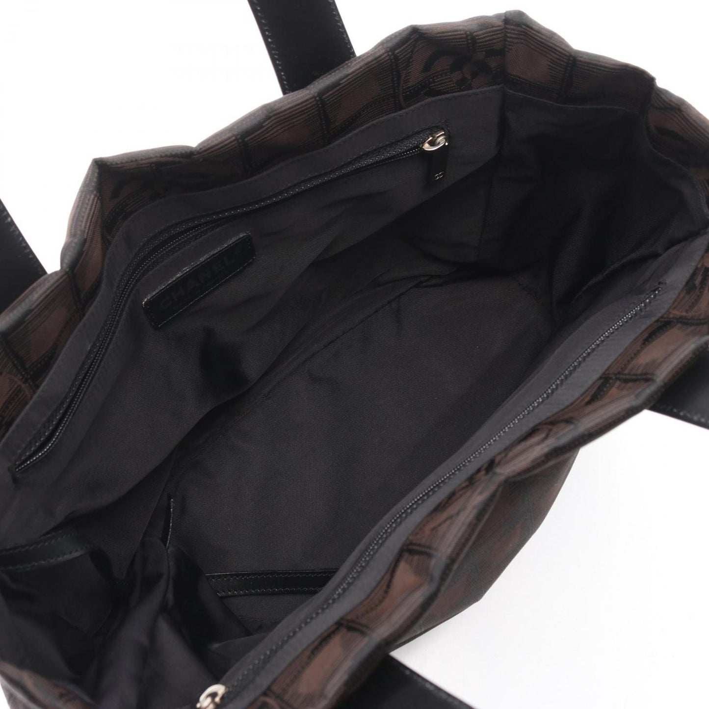 Chanel Tote New Travel Line PM Dark Brown Black Leather New PM