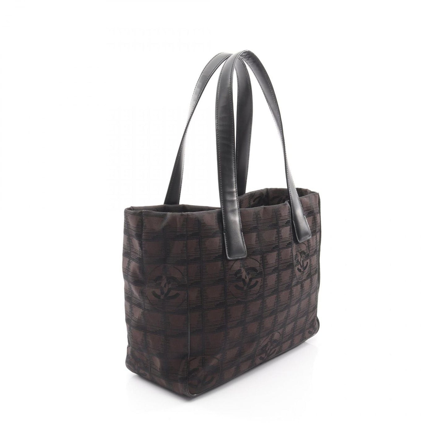 Chanel Tote New Travel Line PM Dark Brown Black Leather New PM