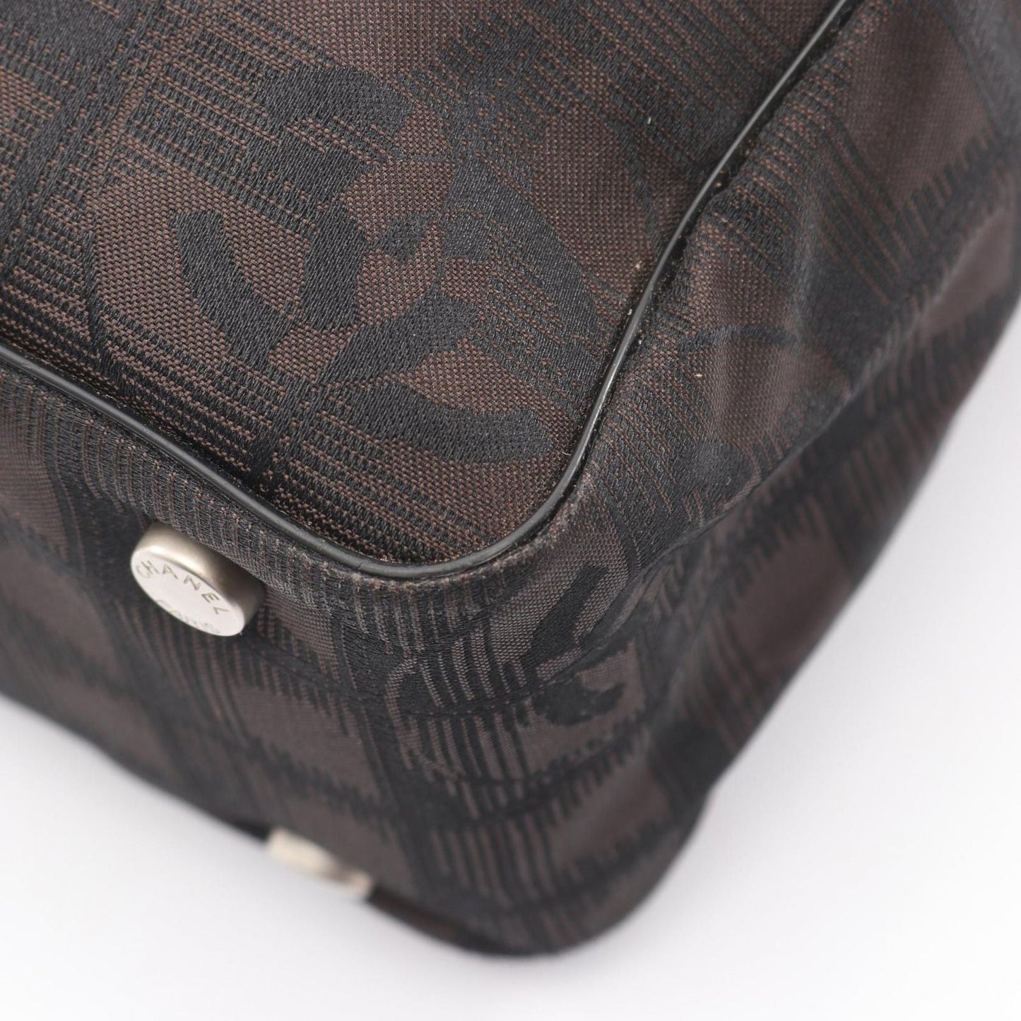 Chanel Tote New Travel Line PM Dark Brown Black Leather New PM
