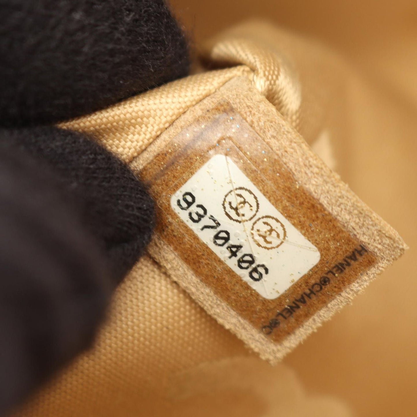 Chanel Handbag CC Logo Mini Beige Calf
