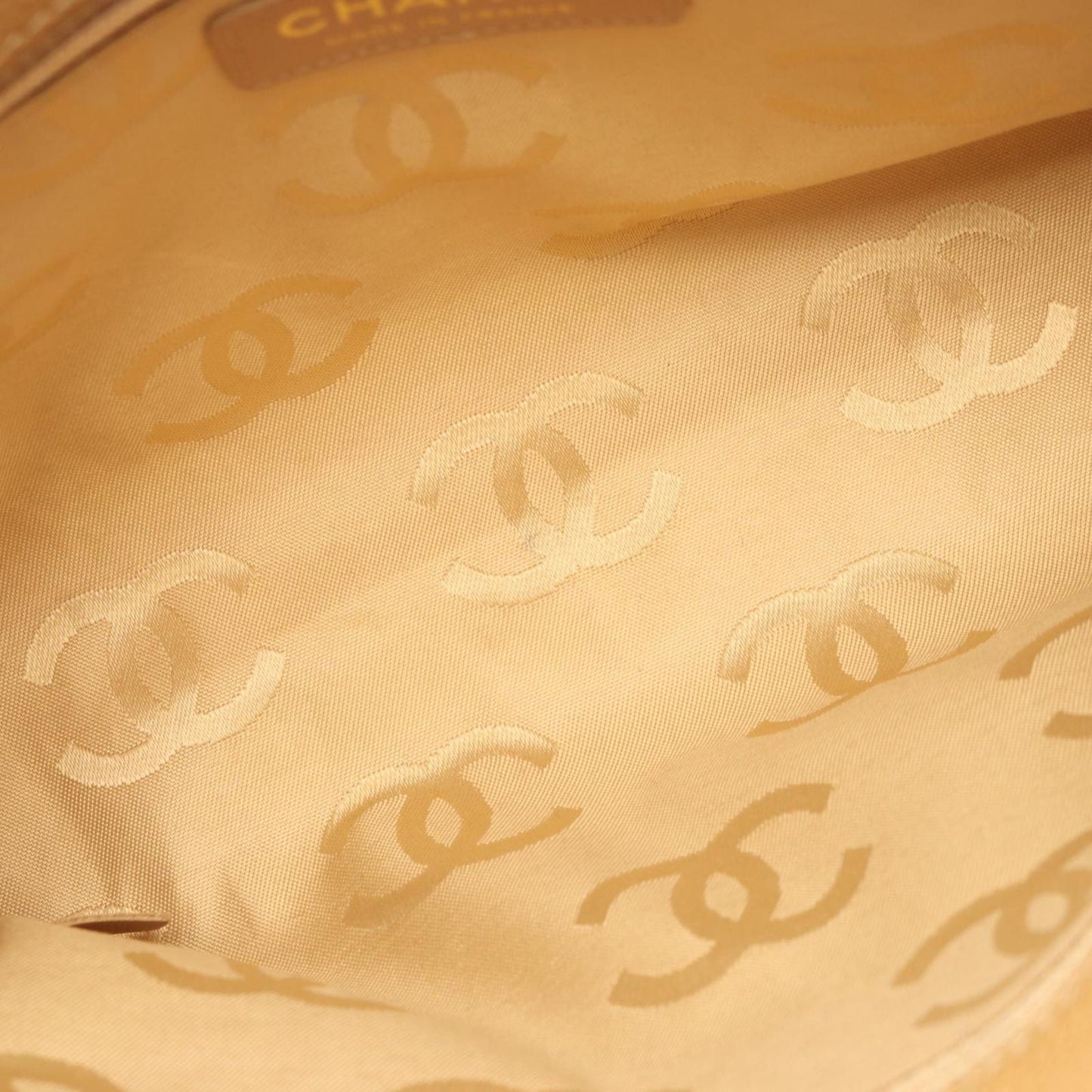 Chanel Handbag CC Logo Mini Beige Calf