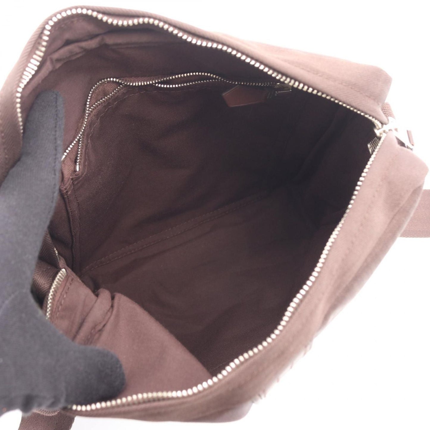 Hermes Shoulder Bag Acapulco Pochette Bandouliere MM Brown Leather