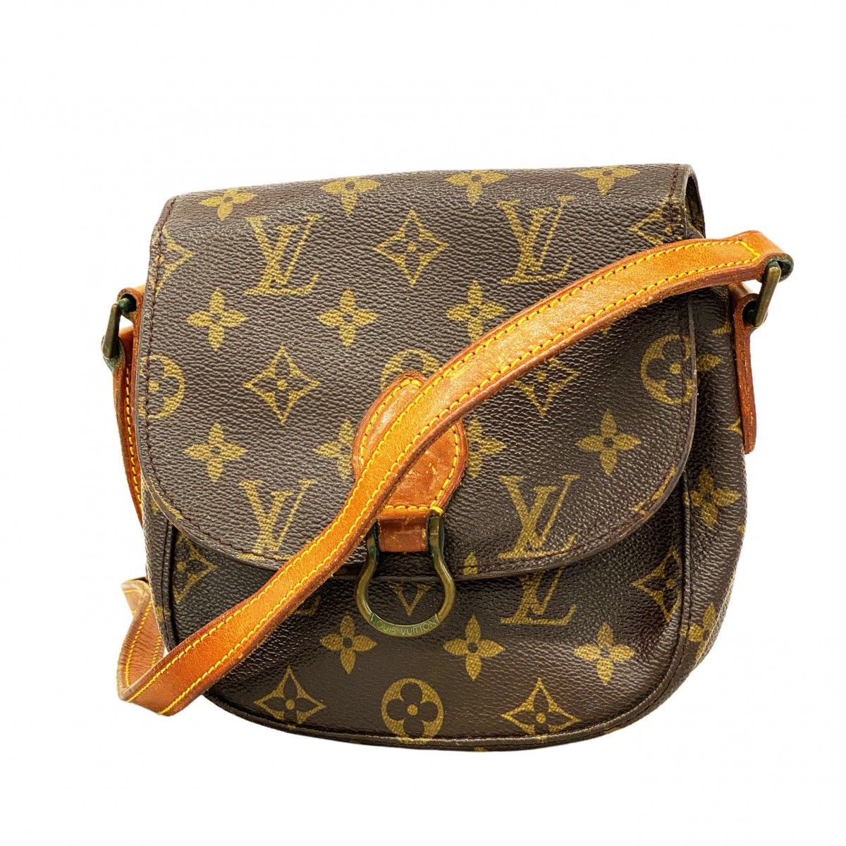 Louis Vuitton Shoulder Bag Monogram Mini Saint Cloud Brown