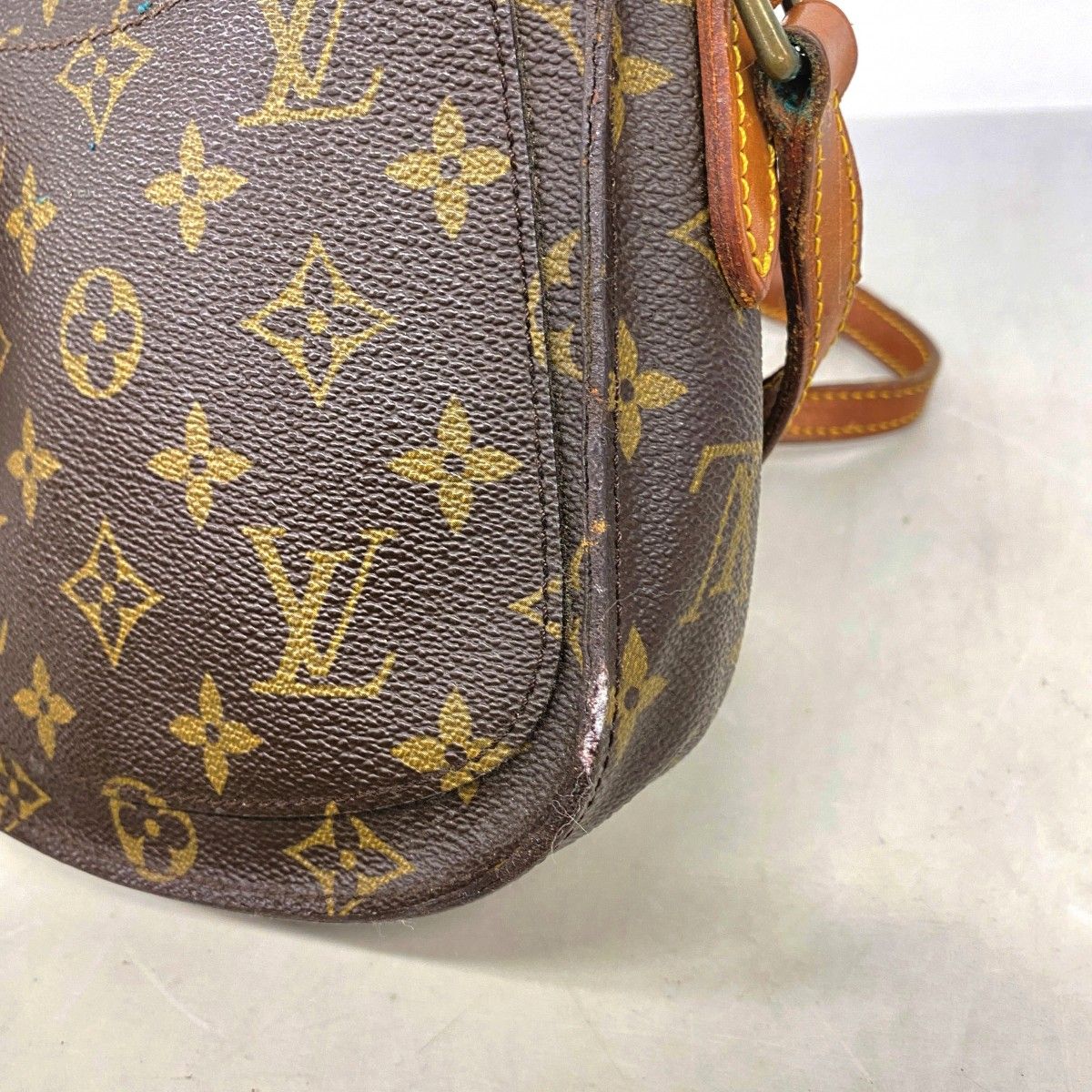 Louis Vuitton Shoulder Bag Monogram Mini Saint Cloud Brown