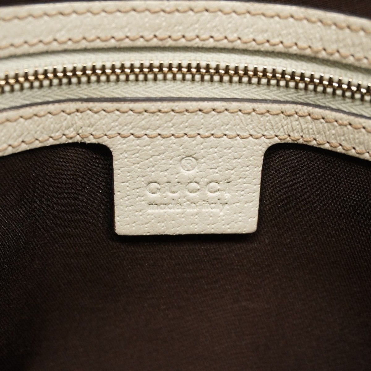 Gucci Handbag GG Canvas Brown Ivory Champagne Gold
