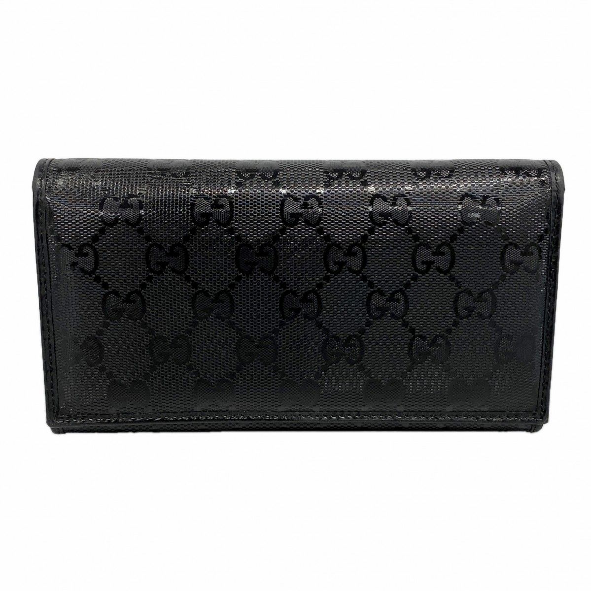 Gucci Wallet GG Supreme Black Silver