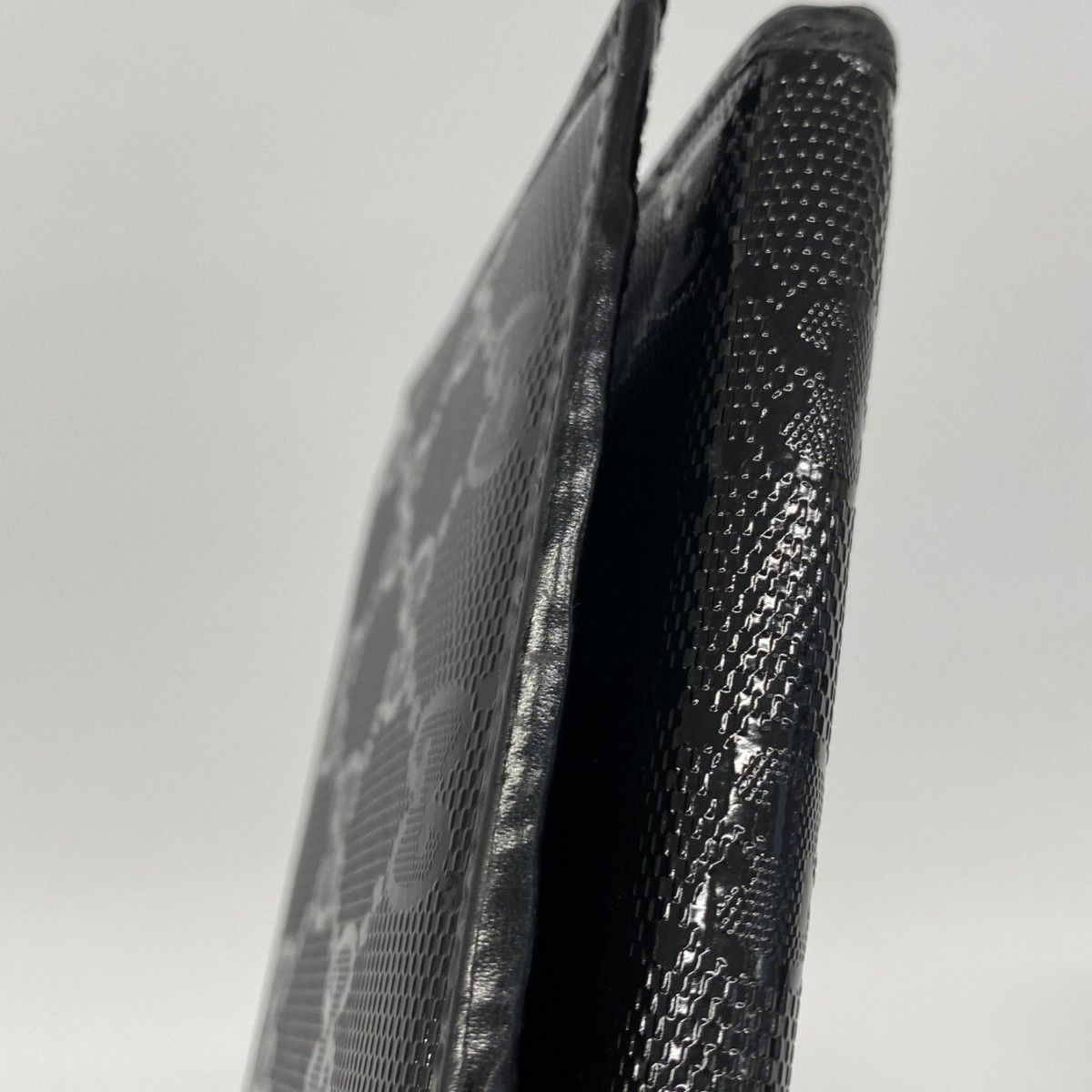 Gucci Wallet GG Supreme Black Silver