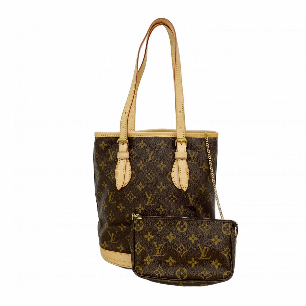 Louis Vuitton Tote Monogram Bucket PM Brown