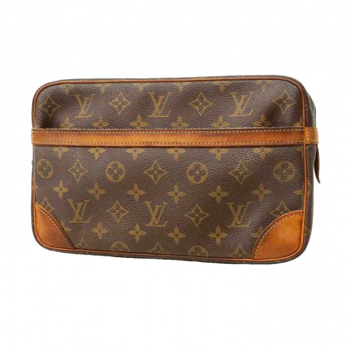 Louis Vuitton Clutch Monogram Compiegne 28 Brown
