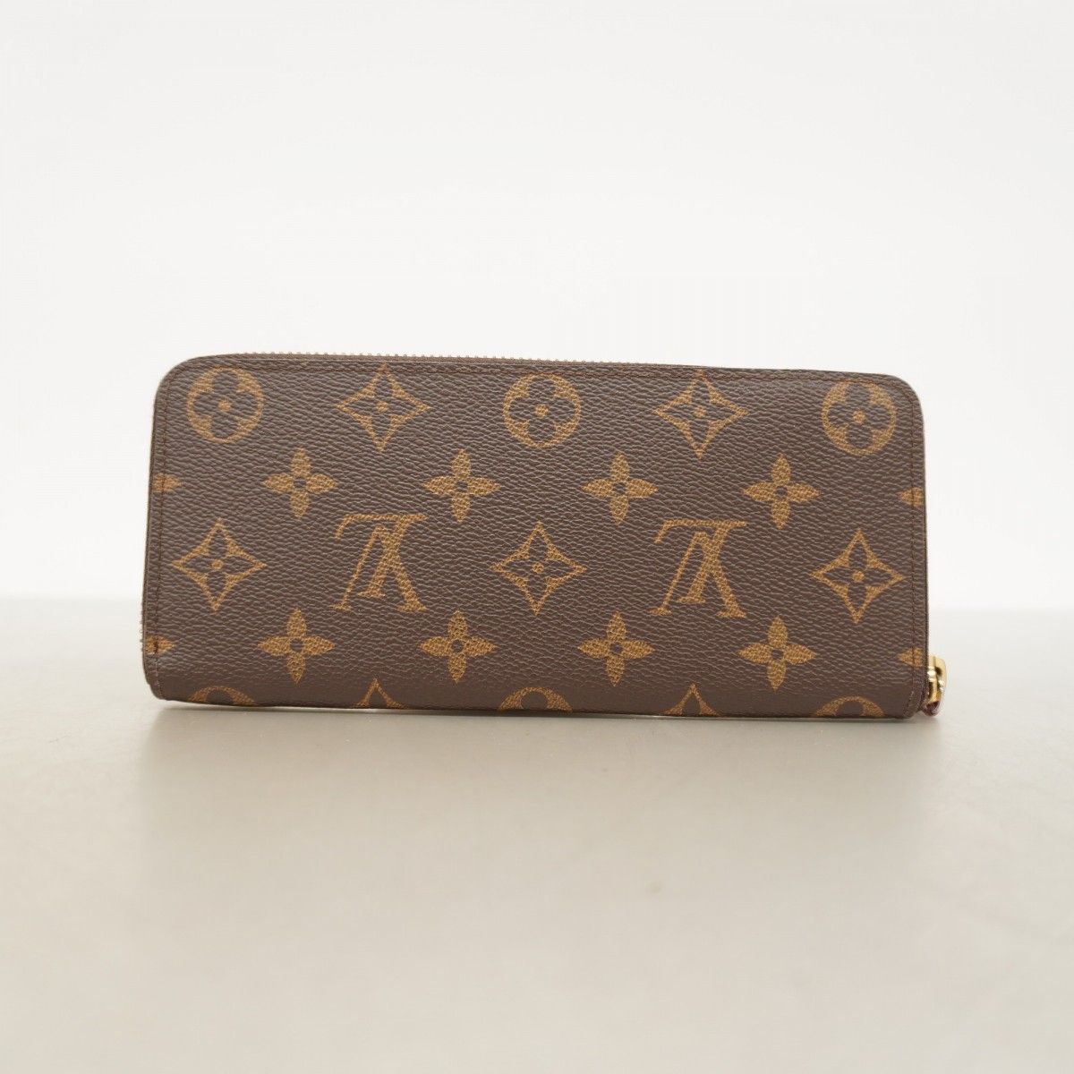 Louis Vuitton Wallet Monogram Portefeuille Clemence Brown Fuchsia Pink