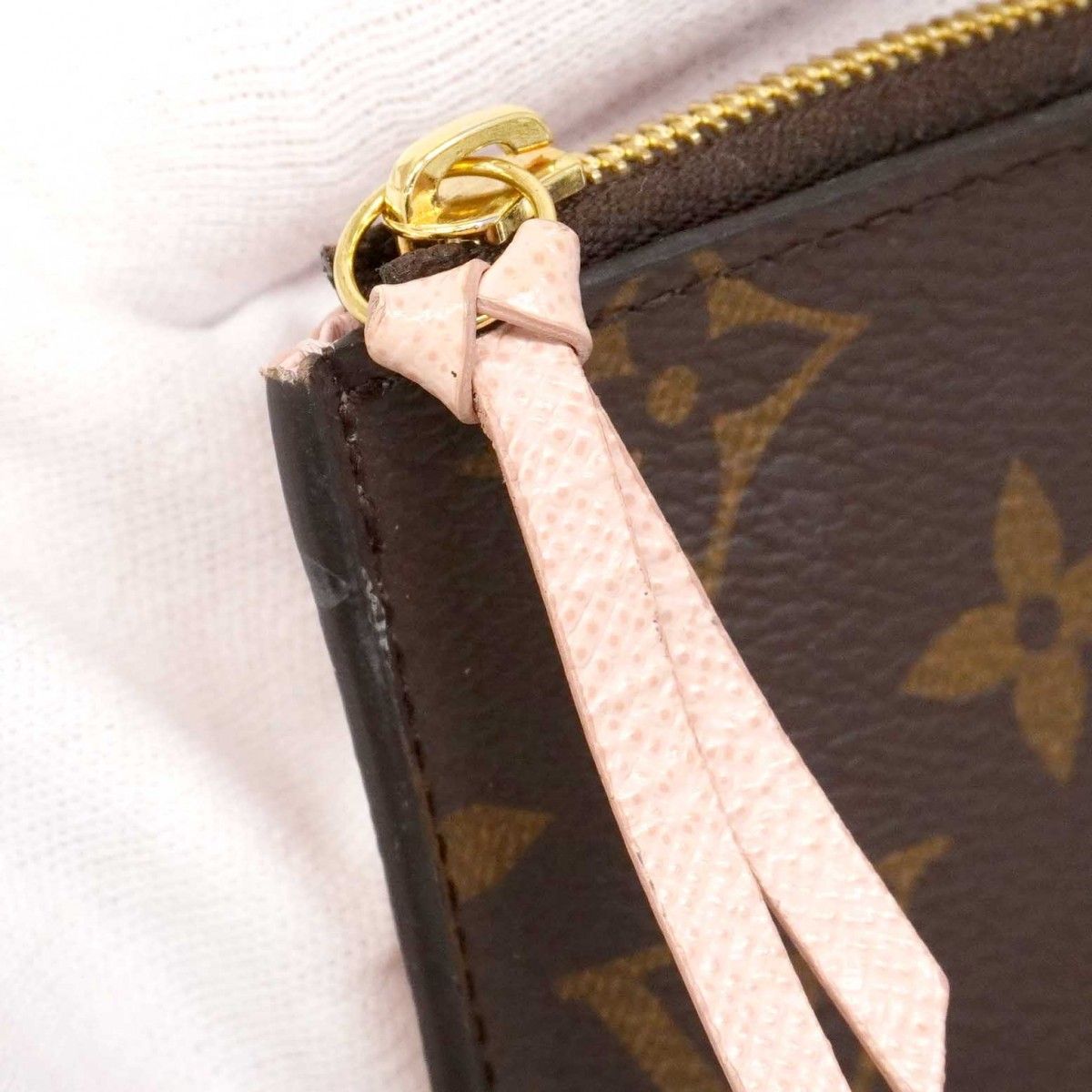 Louis Vuitton Trifold Wallet Monogram Portefeuille Victorine Rose Ballerine