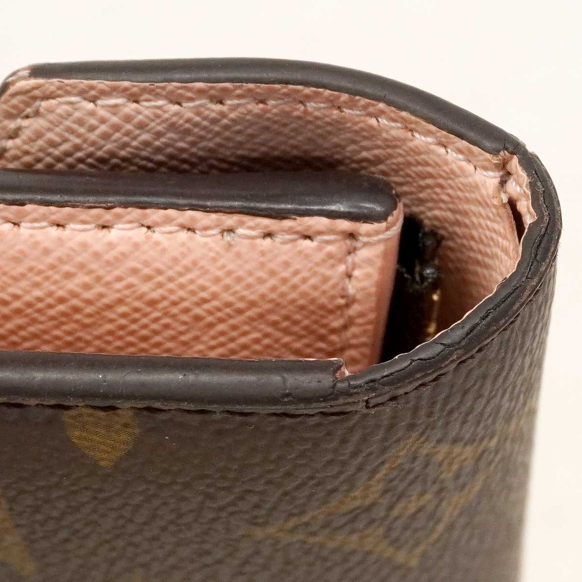Louis Vuitton Trifold Wallet Monogram Portefeuille Victorine Rose Ballerine
