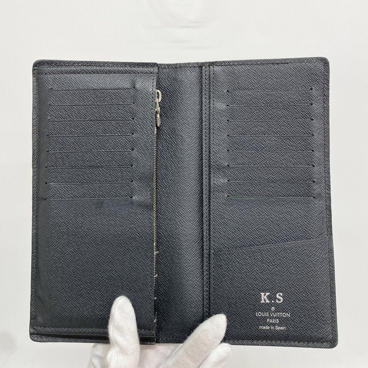 Louis Vuitton Wallet Epi Portefeuille Brazza Noir