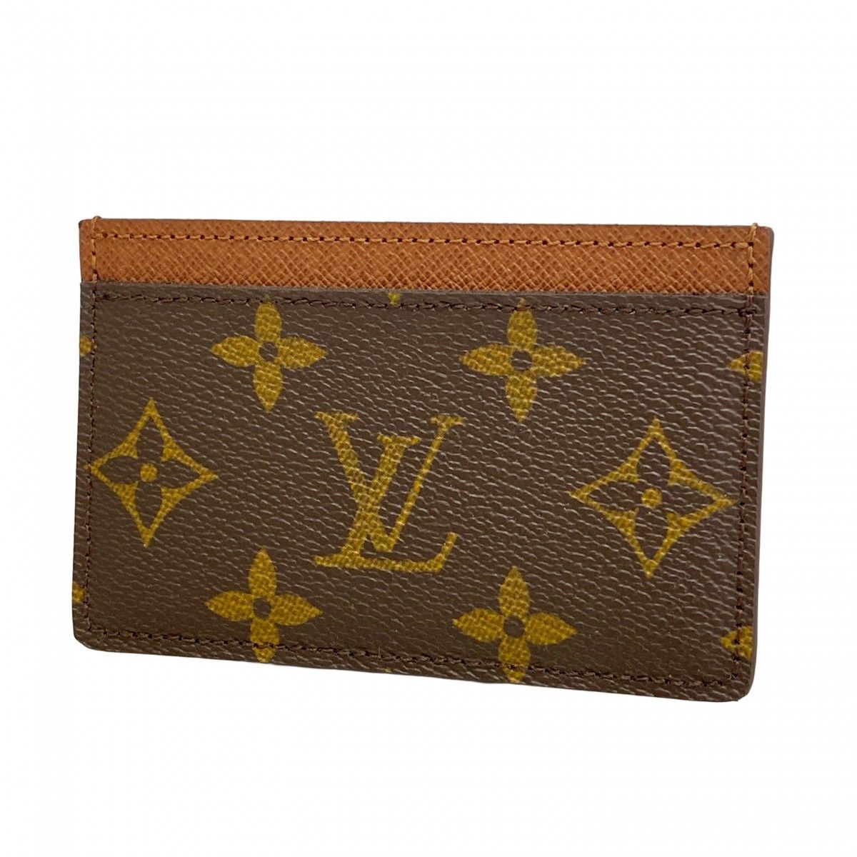 Louis Vuitton Card Case Monogram Holder Sample Brown