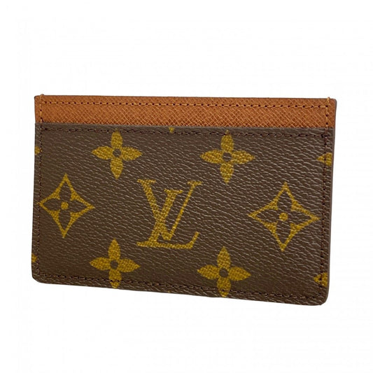 Louis Vuitton Card Case Monogram Holder Sample Brown