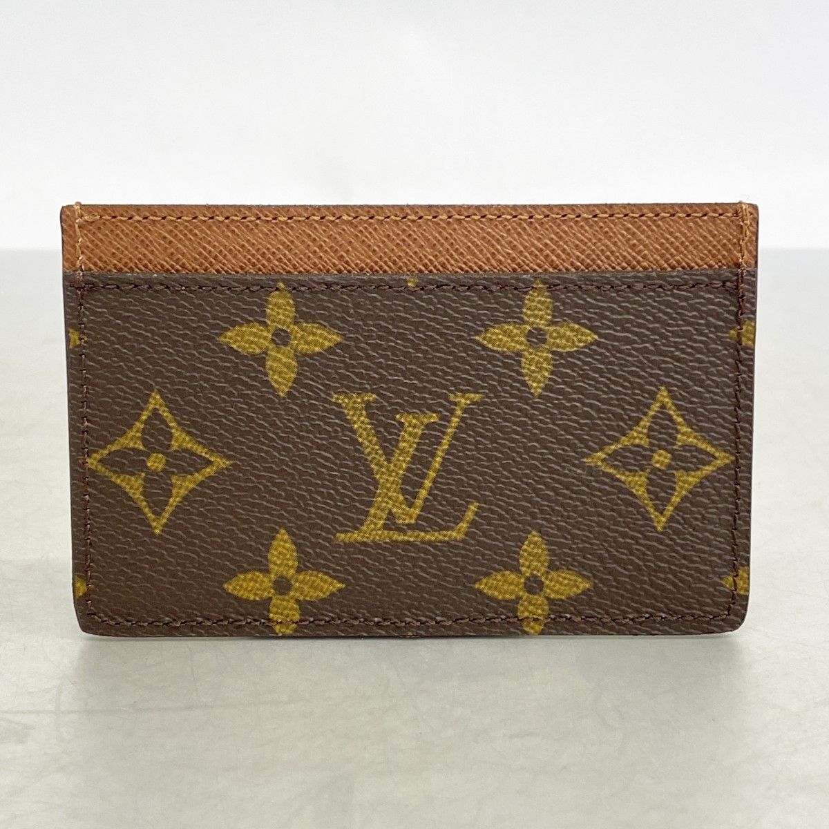 Louis Vuitton Card Case Monogram Holder Sample Brown