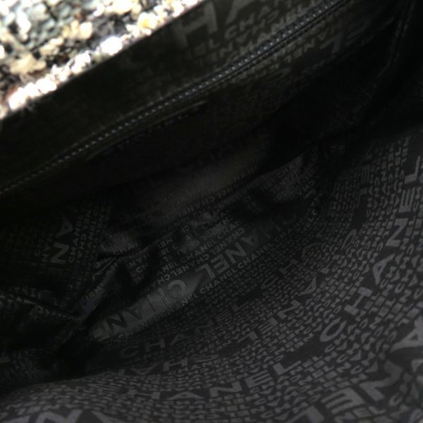 Chanel Camellia Tweed Chain Messenger Bag