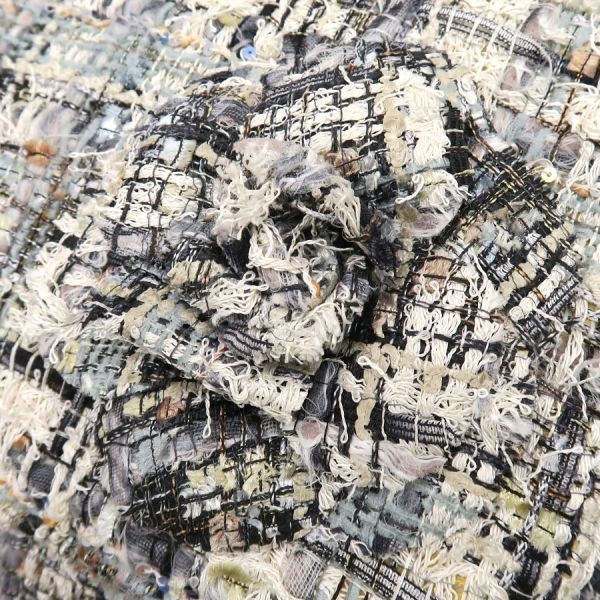Chanel Camellia Tweed Chain Messenger Bag