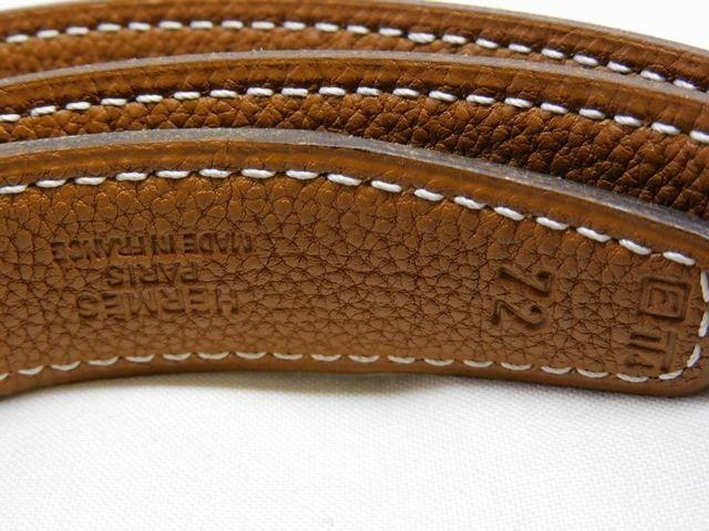 Hermes Mini Constance Belt Buckle 72 cm Reversible Black Brown Gold