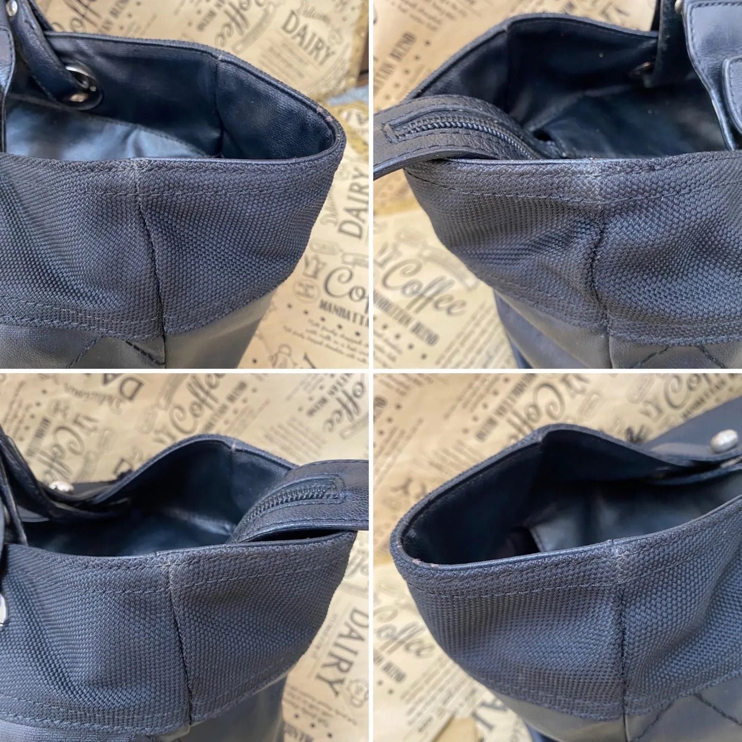 Chanel Paris Biarritz Tote Black CC Logo Business Travel