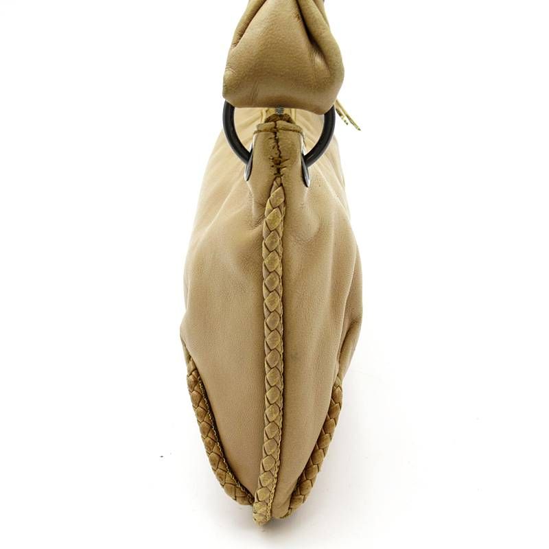 Bottega Veneta Shoulder Bag Lambskin Camel