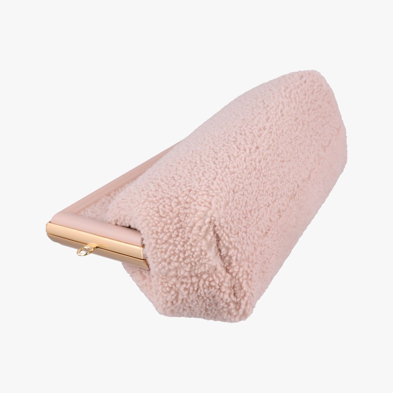 Fendi Fast Pink Boa Leather Ahna Messenger Bag
