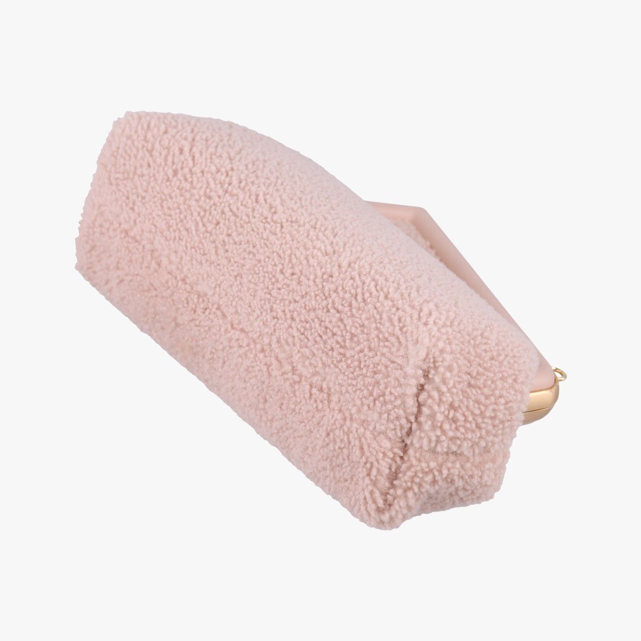 Fendi Fast Pink Boa Leather Ahna Messenger Bag