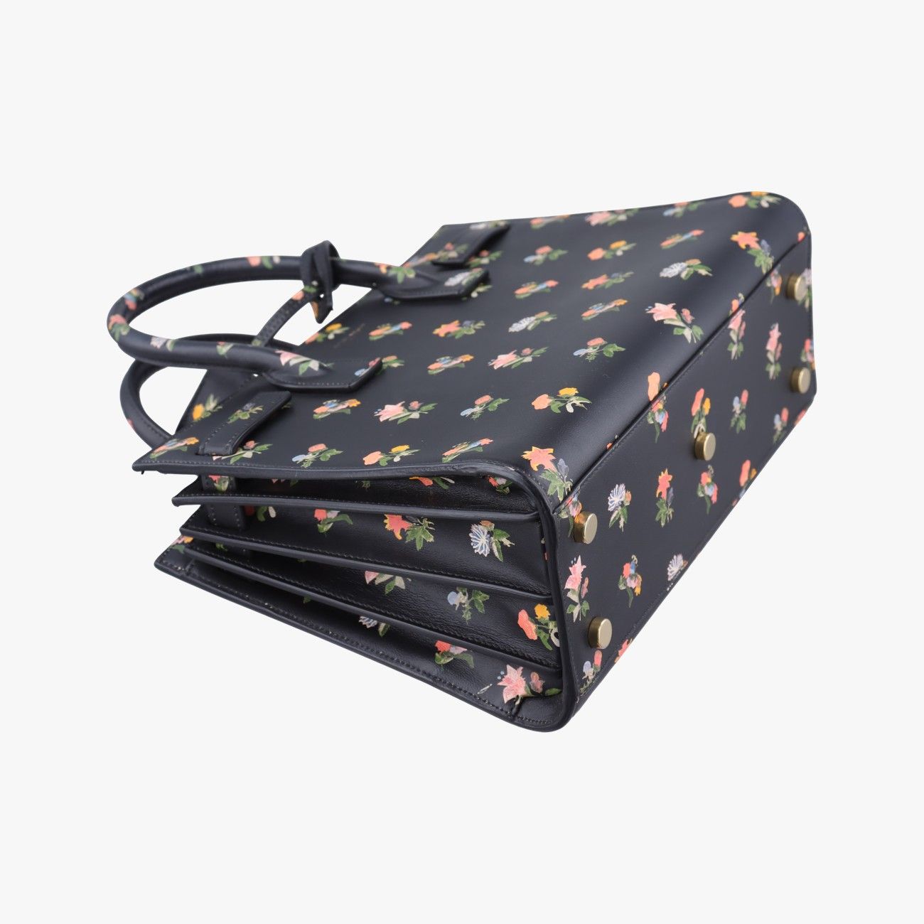 Saint Laurent Yves Sac Dojour Baby Black Multicolor Leather Messenger Bag