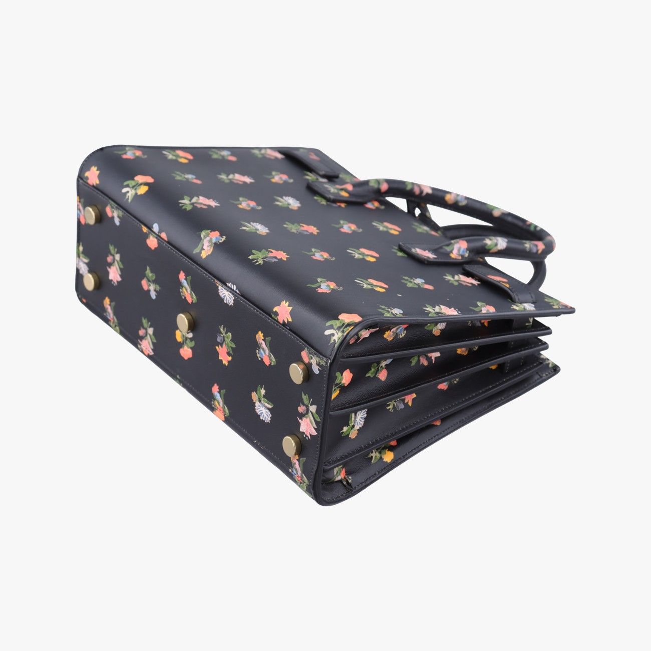 Saint Laurent Yves Sac Dojour Baby Black Multicolor Leather Messenger Bag