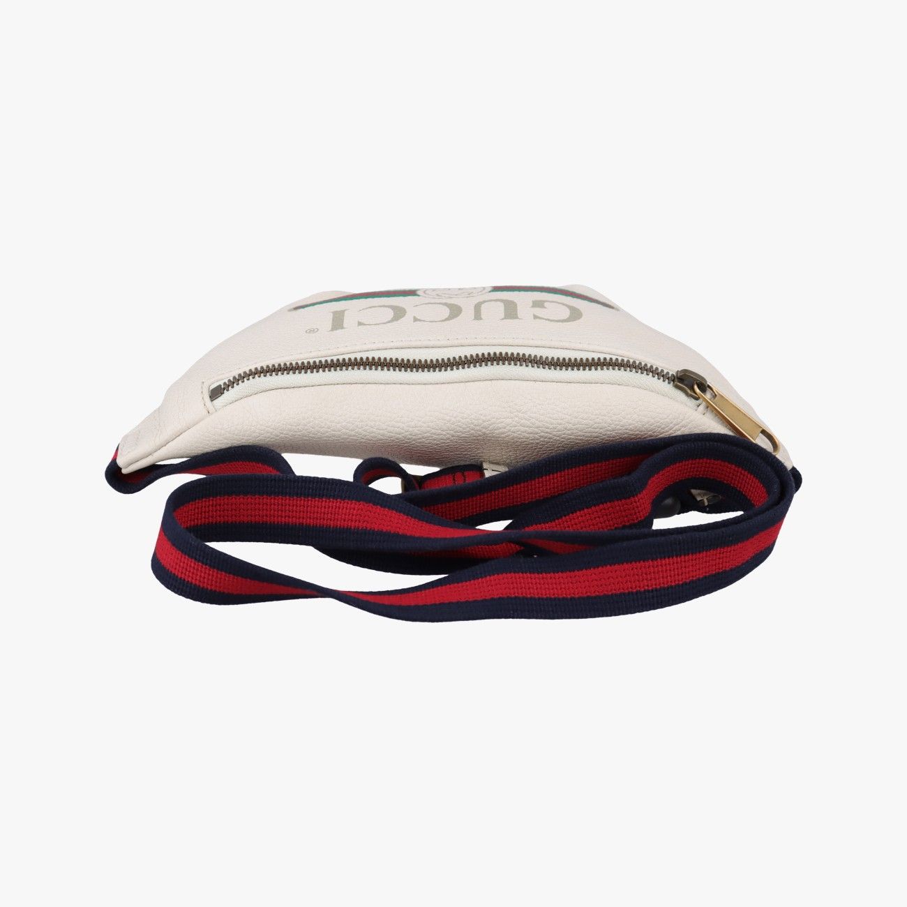 Gucci Print White Leather Handbag