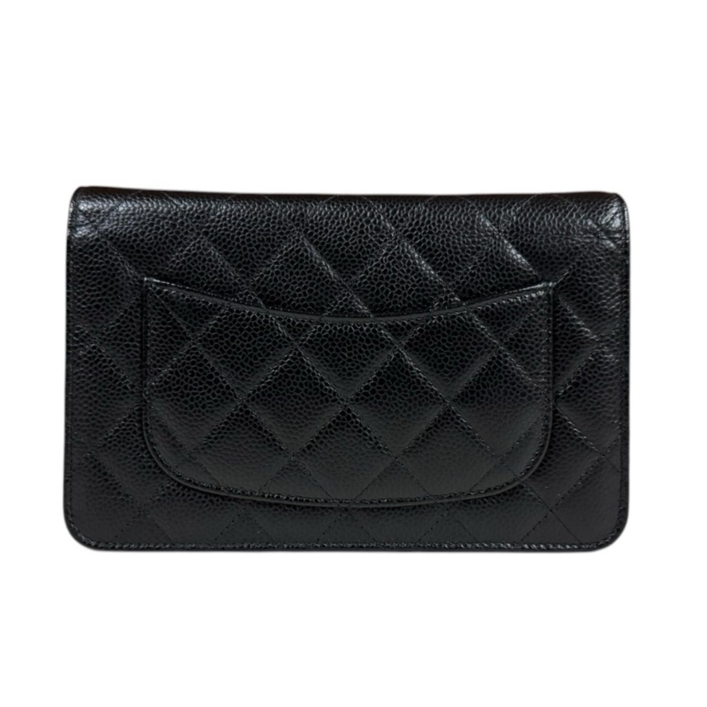 Chanel Quilted Shoulder Bag Caviar Leather Black