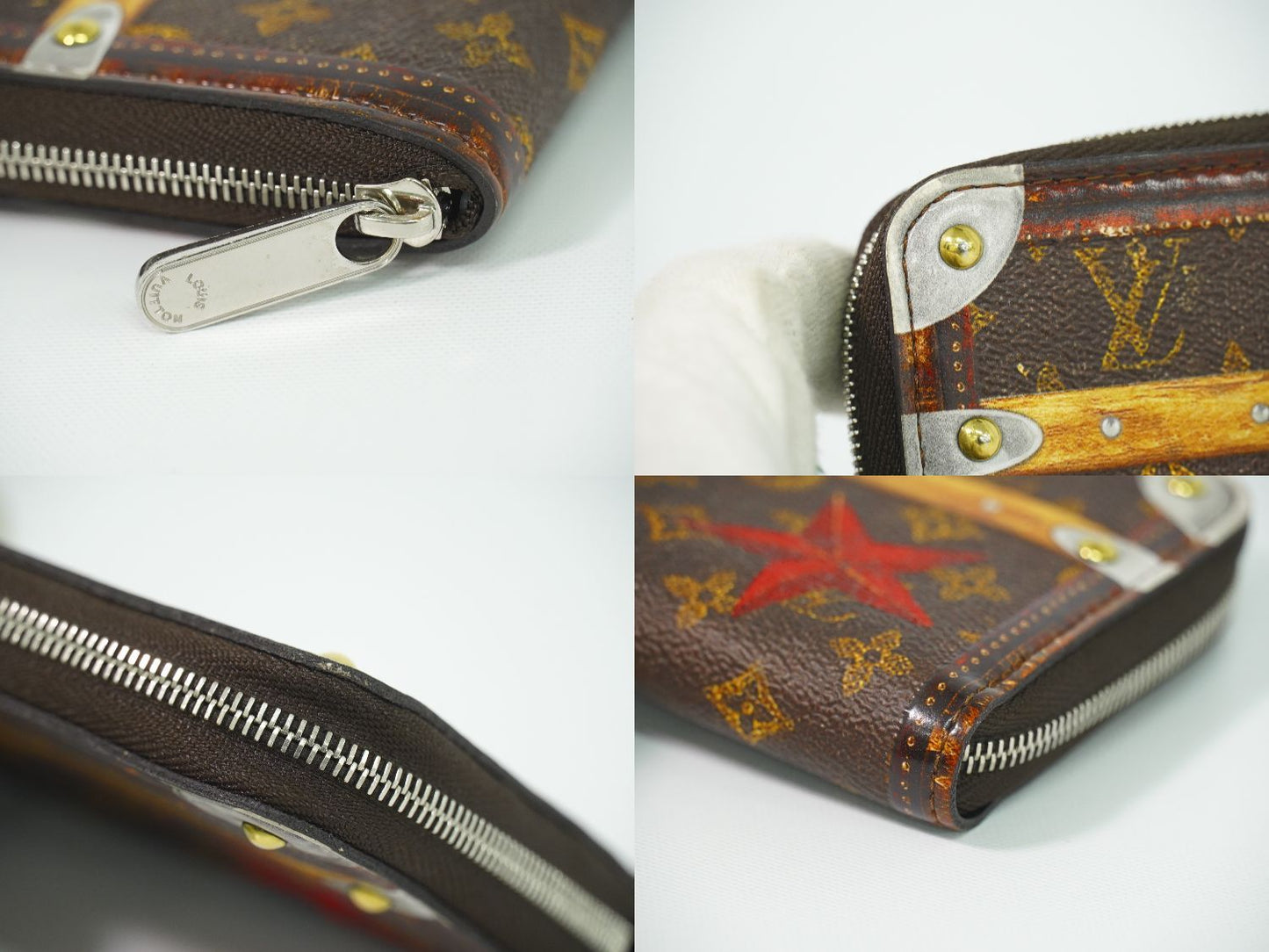 Louis Vuitton LV Zippy Coin Purse Transformed Trunk Time Monogram Case Brown