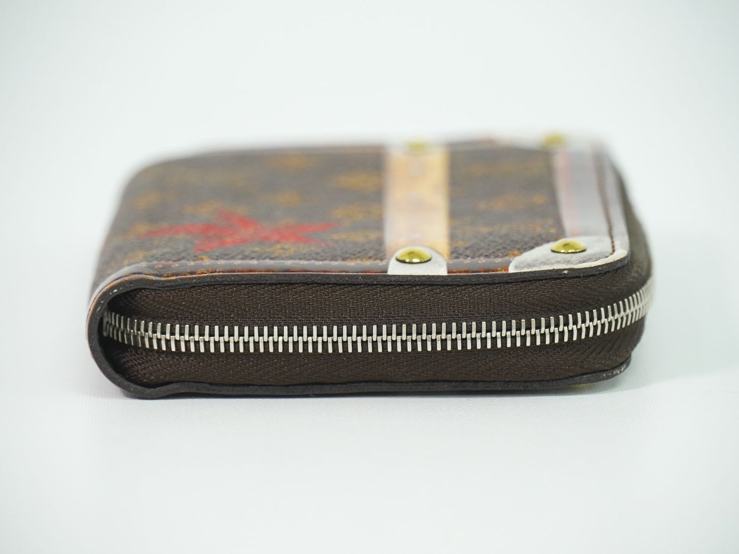 Louis Vuitton LV Zippy Coin Purse Transformed Trunk Time Monogram Case Brown