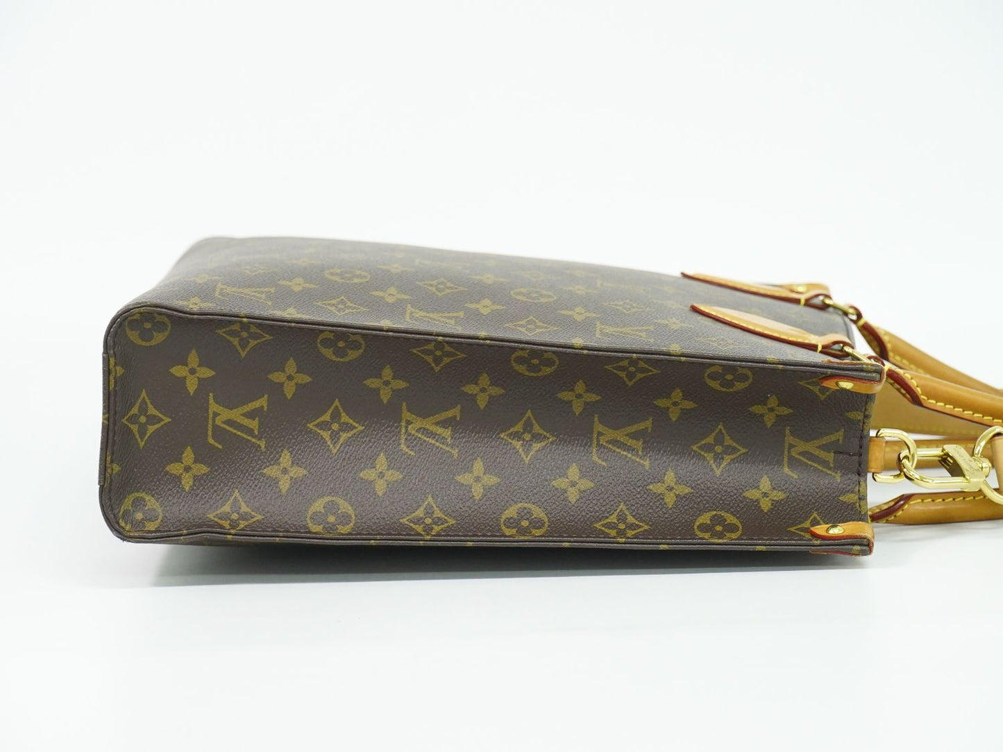 Louis Vuitton LV Sac Plat PM Monogram 2-Way Shoulder Bag Brown